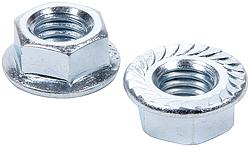 0.5 in.-13 Serrated Flange Nuts, Pack of 10