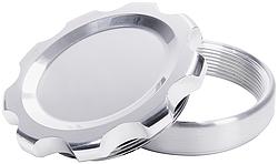 Filler Cap with Weld-In Aluminum Bung - Polished, Large