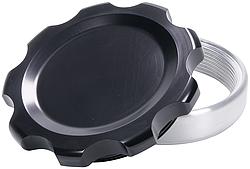 Filler Cap with Weld-In Steel Bung - Black, Large
