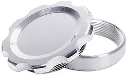 Filler Cap with Weld-In Steel Bung - Polished, Large