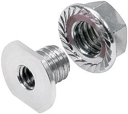 Aluminum Threaded Nut Insert, Pack of 2