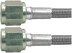 48 in. No. 3 Braided Steel Lines with Two -4 Stright Ends
