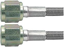 60 in. No. 3 Braided Steel Lines with Two -4 Stright Ends