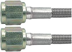 120 in. No. 3 Braided Steel Lines with Two -4 Stright Ends