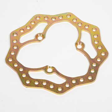 SRC-2705 10.87 in. Front Steel 3 Lug Drilled Scalloped Brake Rotor