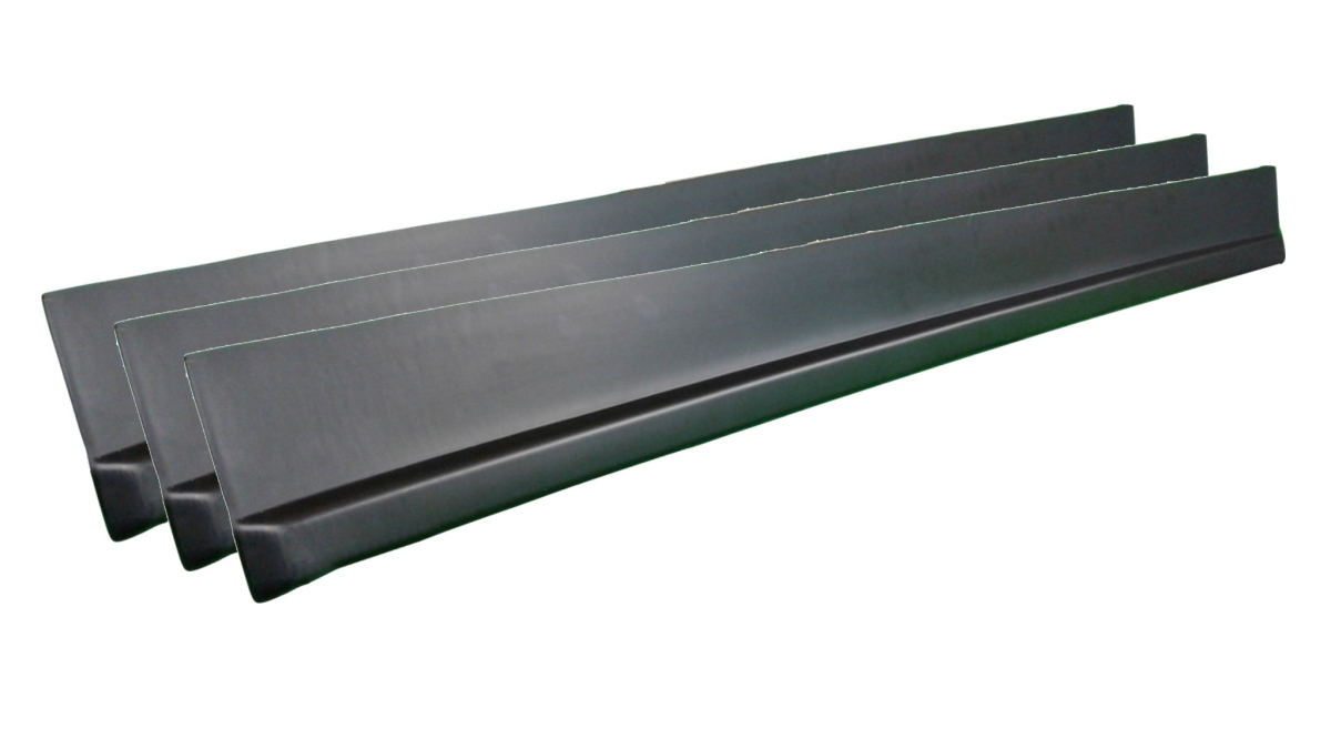 1100-BK Dirt Rocker Panel Set, Black - 3 Piece