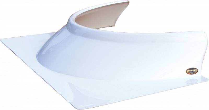 900-WH 3 in. Tall Formed Rock Guard, White