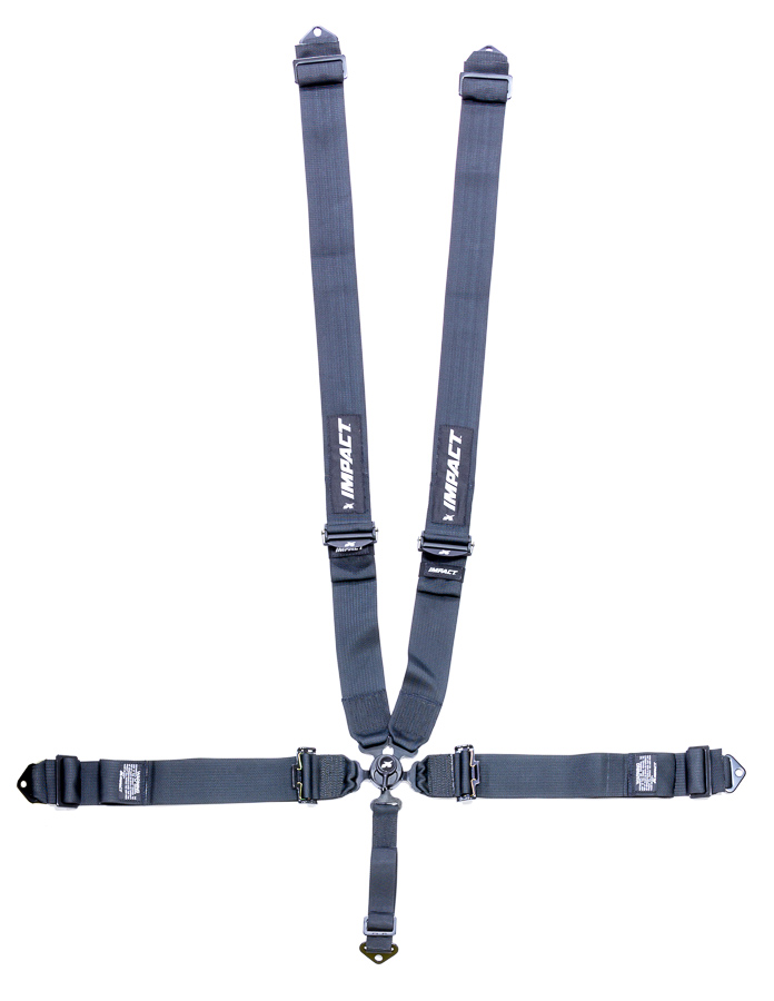 57341111 5 Point Camlock Individual Type Harness System, Dual Side Pull Down Style - Black