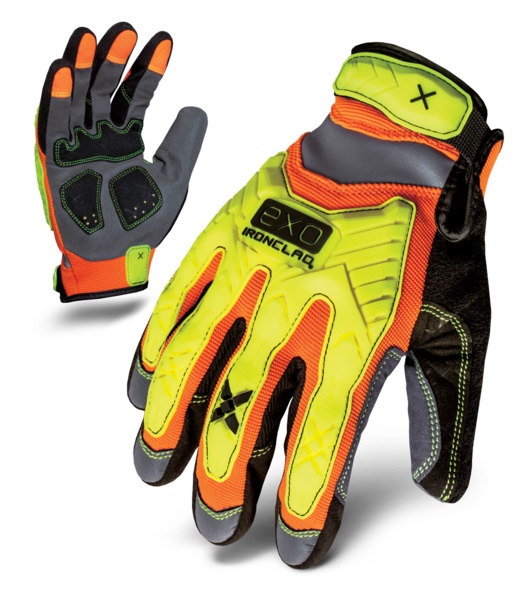 EXO2-HZI-03-M EXO Hi-Viz Impact Gloves - Medium