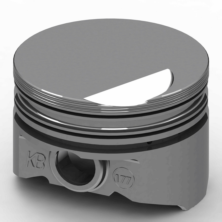 KB177.030 Hypereutectic Flat Top Piston Set, 4.030 in. Bore for Small Block Ford - Minus 2cc
