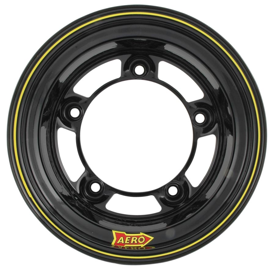 58-100550 58 Series 5 in. Back Spacing Rolled Wheel, Black, 15 x 10 in.