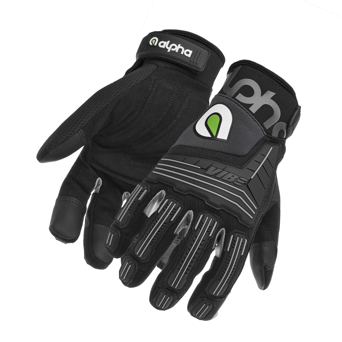 Picture of Alpha Gloves AG03-01-XL Vibe Impact Gloves&#44; Black - Extra Large