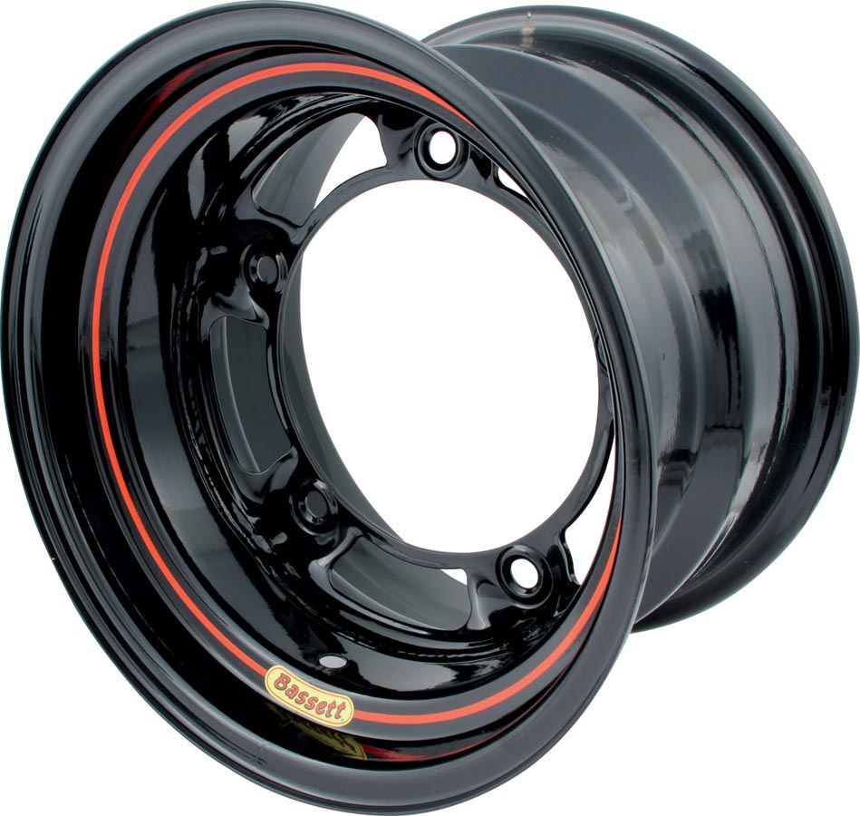 50SR5-LW 15 x 10 in. Ultra Light Wide 5 Wheel, 5 in. Back Spacing, Black- 15.75 lbs