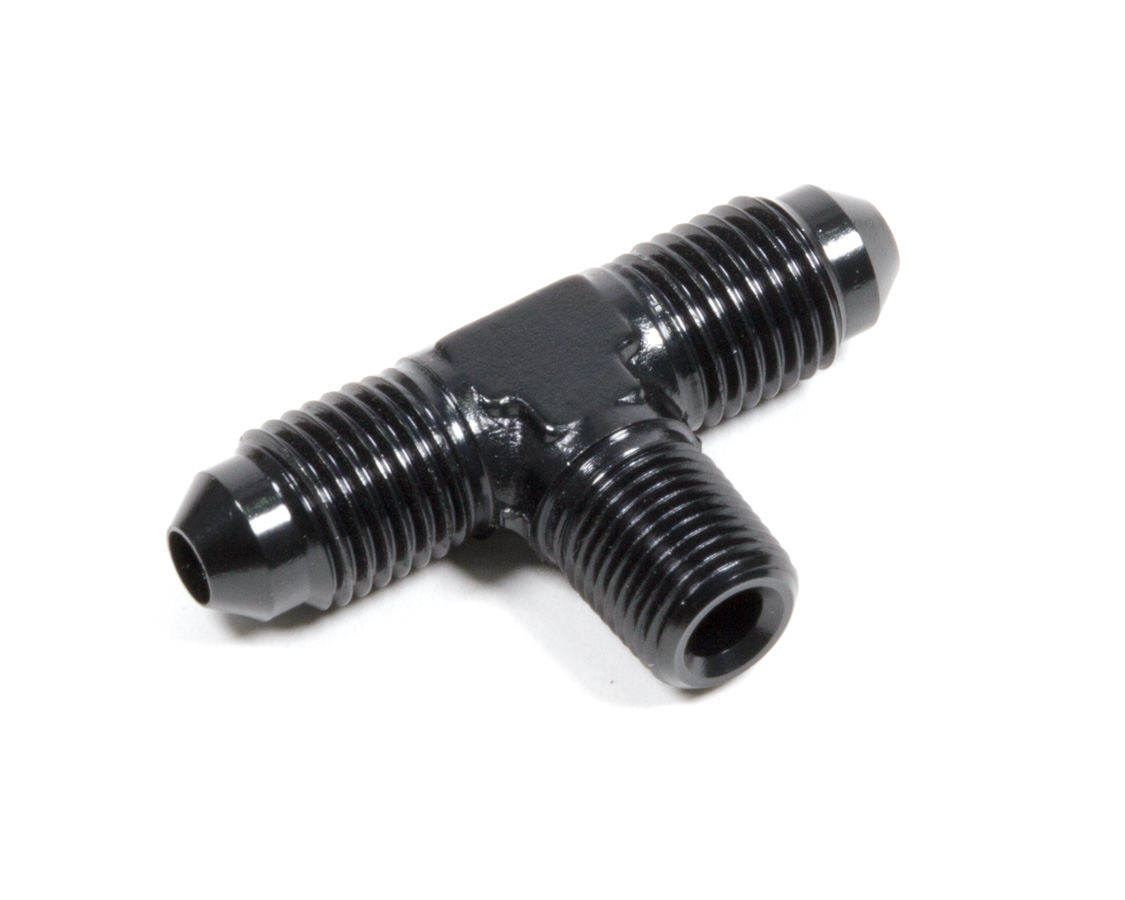 FCM5121 4 AN Aluminum Male Branch Tee Adapter Fitting, Black