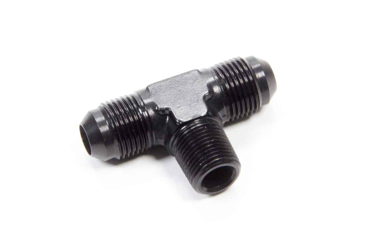 FCM5123 8 AN Aluminum Male Branch Tee Adapter Fitting, Black
