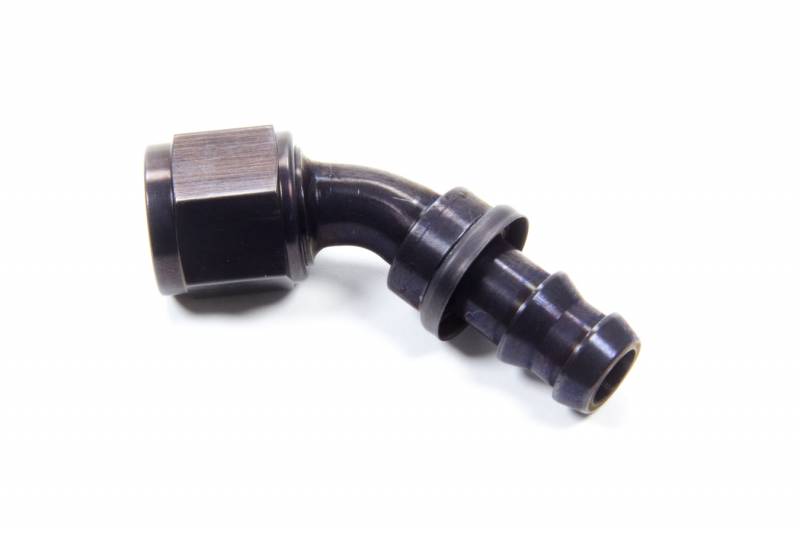 FCL1523 8 AN 45 deg Socketless Hose End, Black