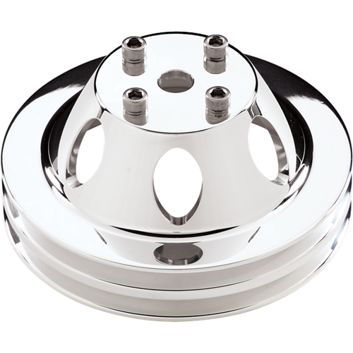 78120 2 Groove WP Pulley for Polished Long Water with Big Block Chevy