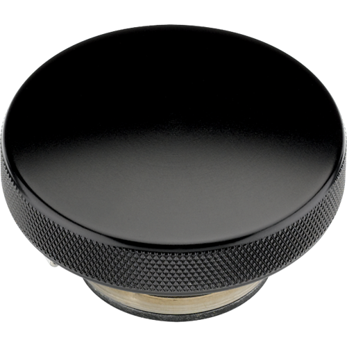 BLK75120 16 lbs Black Anodized Radiator Cap Plain