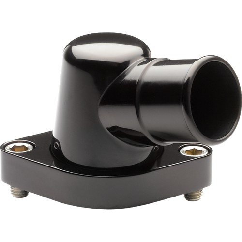 BLK90320 Chevy 15 deg Water Neck, Black