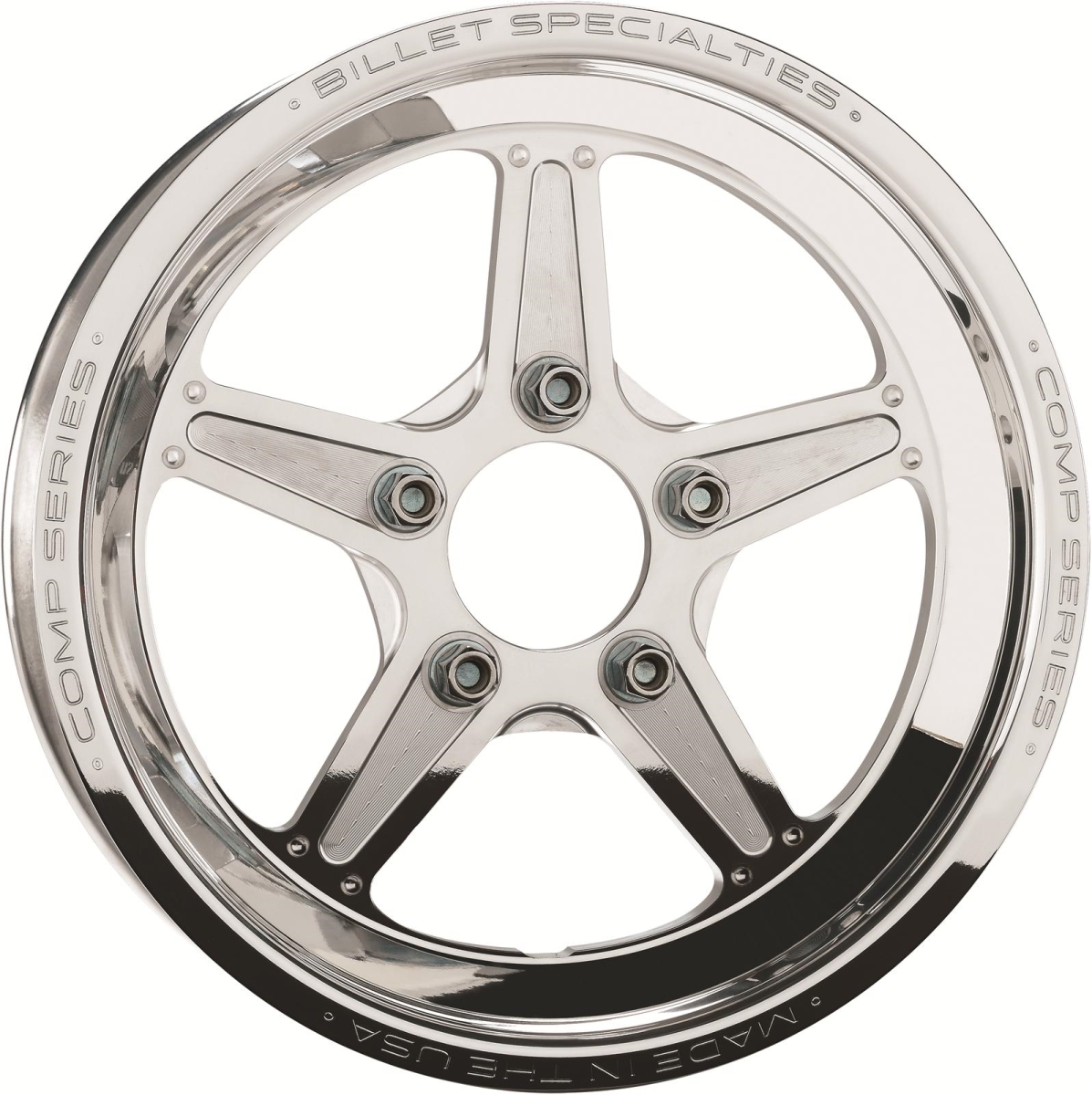 CSF035356117 15 x 3.5 in. 1.75BS Comp Polished Wheel for Street Lite 5 x 4.75 in. Bolt Circle
