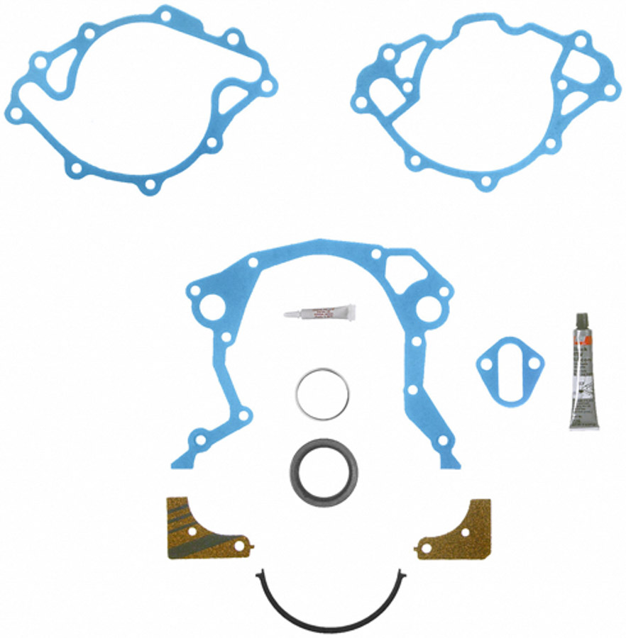 TCS 45168 Composite Timing Cover Gasket Set with Sleeve for Small Block Ford 221-351W