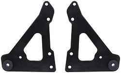 2 Piece Front Motor Plate with Bushings, Black