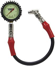 0-30 PSI Glow in the Dark Tire Pressure Gauge, 2.25 in.