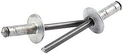Medium Head Multi-Grip Rivet with Aluminum Mandrel, Silver - Pack of 250