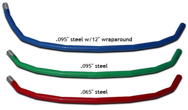 660-7103B ABC & LSMC Front Bumper - 1.75 in. Round - 0.095 in. Wall Thickness