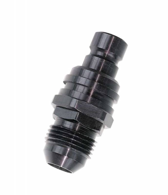 22403 2000 Series Quick Release Adapter Straight 3 AN Male to Quick Release Plug Valved - FKM Seal