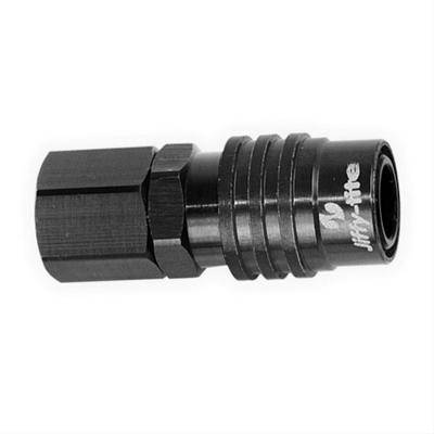 31308J 3000 Series Quick-Connect - 8 AN Female Socket Fitting - Valved - Fluorocarbon Seal - Stealth Black Finish