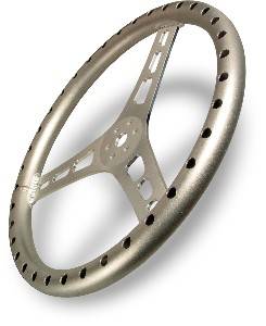 13513-A Aluminium Dished Steering Wheel - 13 in.