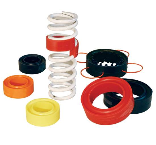52-61140 5.5 in. Deep Groove Coil Spring Rubber - Red