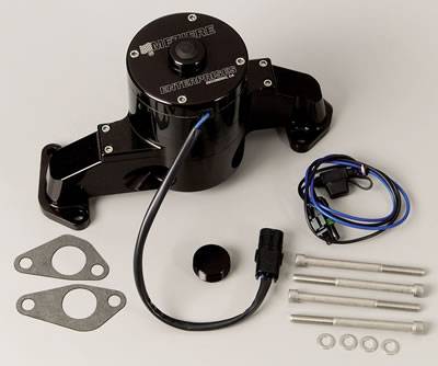 WP108S Big Block Ford Billet Electric Water Pump - Black