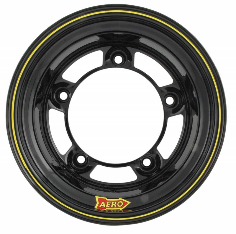 58-100540 58 Series Rolled Wheel - Black - 15 x 10 in. - Wide 5 - 4 in. Back Spacing - 18 lbs