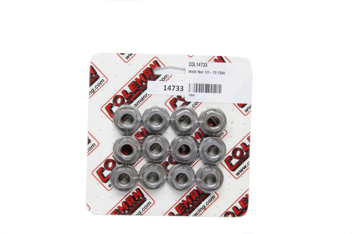 14733 0.5 - 13 in. Thread Weld Nut - Pack of 12