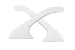 810-AL-WH Late Model Pillar Post Aluminum Pair, White