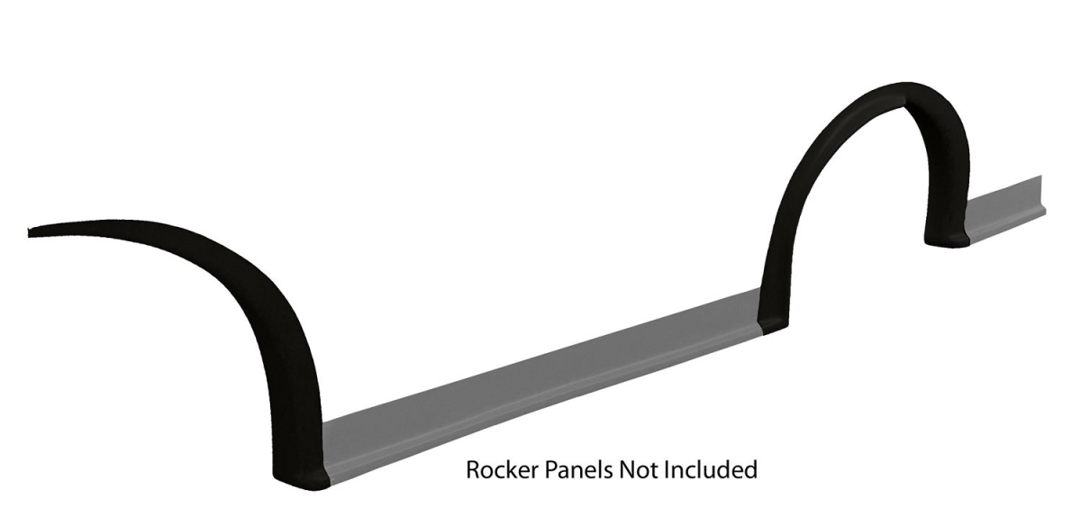 007-261-BL MD3 Left Wheel Flares Dirt Kit, Black