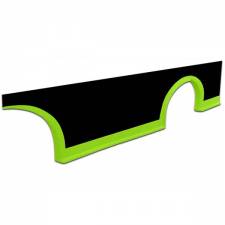 007-5500-FG MD3 Rocker Panel Dirt Kit, Fluorescent Green