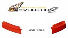 32004-23351-RR Right Side MD3 Evolution II Dirt Late Model Lower Fender - Red