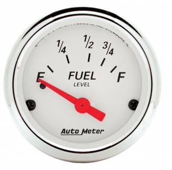Picture of Auto Meter 1316 Arctic White Fuel Level Gauge - 2.06 in.