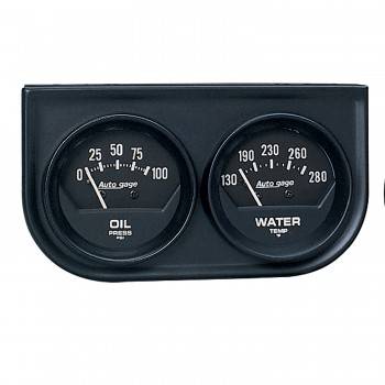 2345 Auto Gage Black Oil & Water Black Console - 2.06 in.