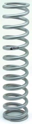 1400.250.0650s 14 in. Coil-Over Spring - 2.50 in. I.D. - 650 lbs - Silver
