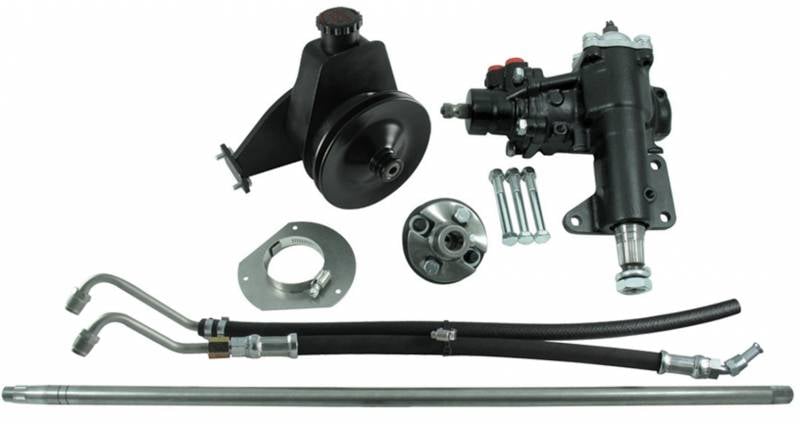 999026 Power Steering Box 16 to 1 Ratio Brackets Joints Lines Pump Iron - Ford Inline-6