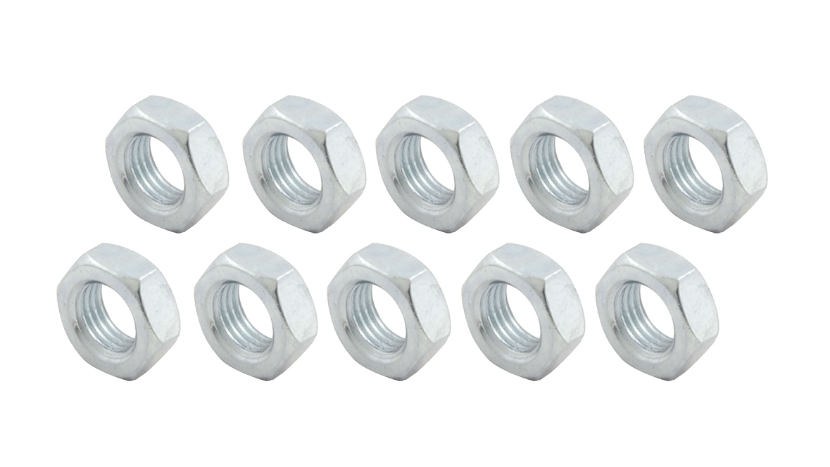 0.31-24 in. Right Hand Steel Jam Nuts - Pack of 10