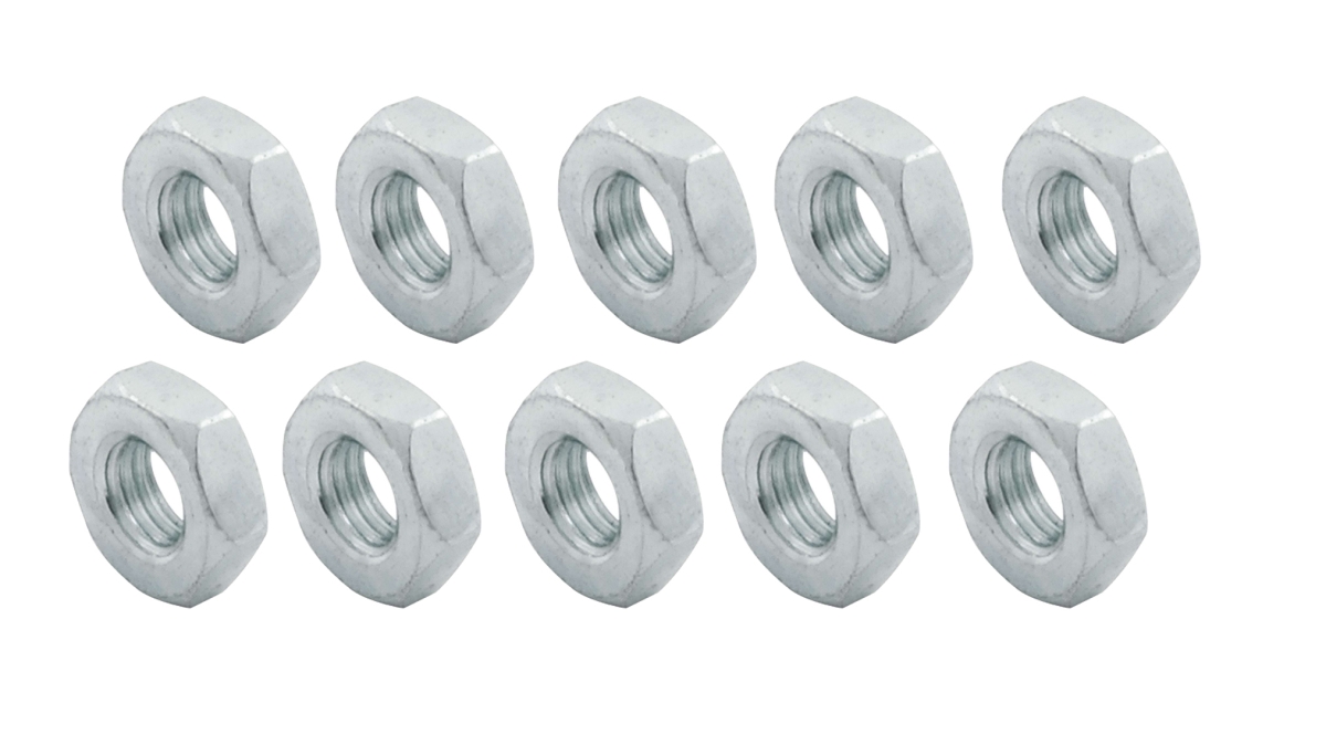 0.37-24 in. Right Hand Steel Jam Nuts - Pack of 10
