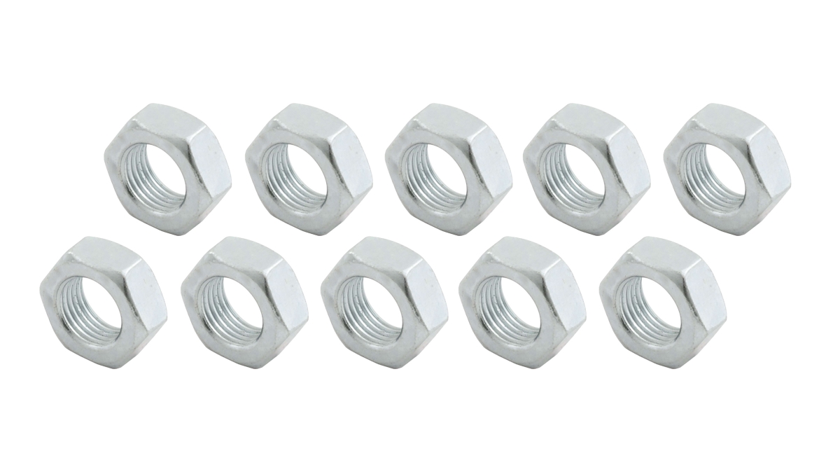 0.50-20 in. Right Hand Steel Jam Nuts - Pack of 10
