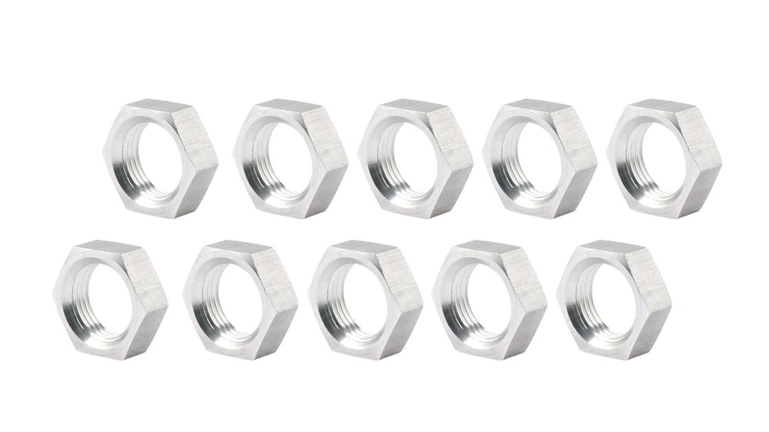 0.62-18 in. Right Hand Steel Jam Nuts - Pack of 10