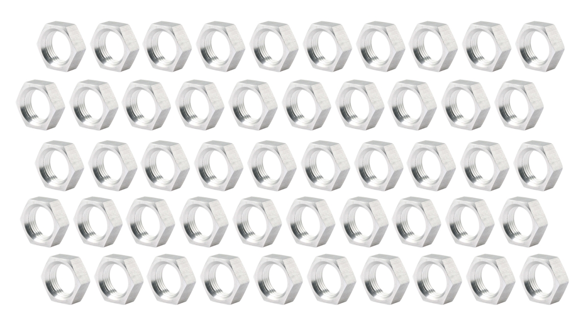 0.62-18 in. Right Hand Steel Jam Nuts - Pack of 50
