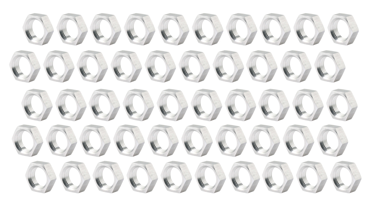 0.62-18 in. Left Hand Steel Jam Nuts - Pack of 50